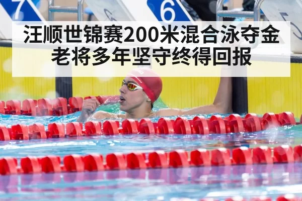 汪顺世锦赛200米混合泳夺金老将多年坚守终得回报